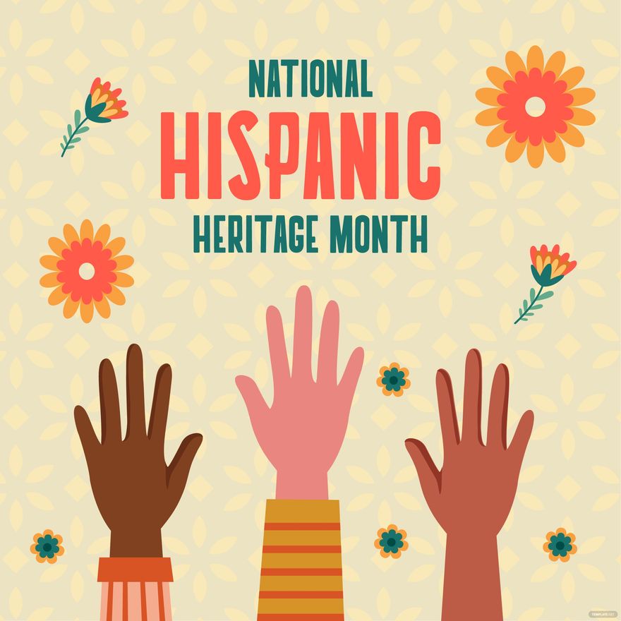 National Hispanic Heritage Month Illustration