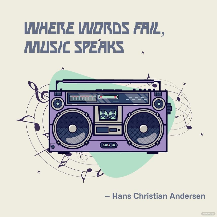International Music Day Quote Vector