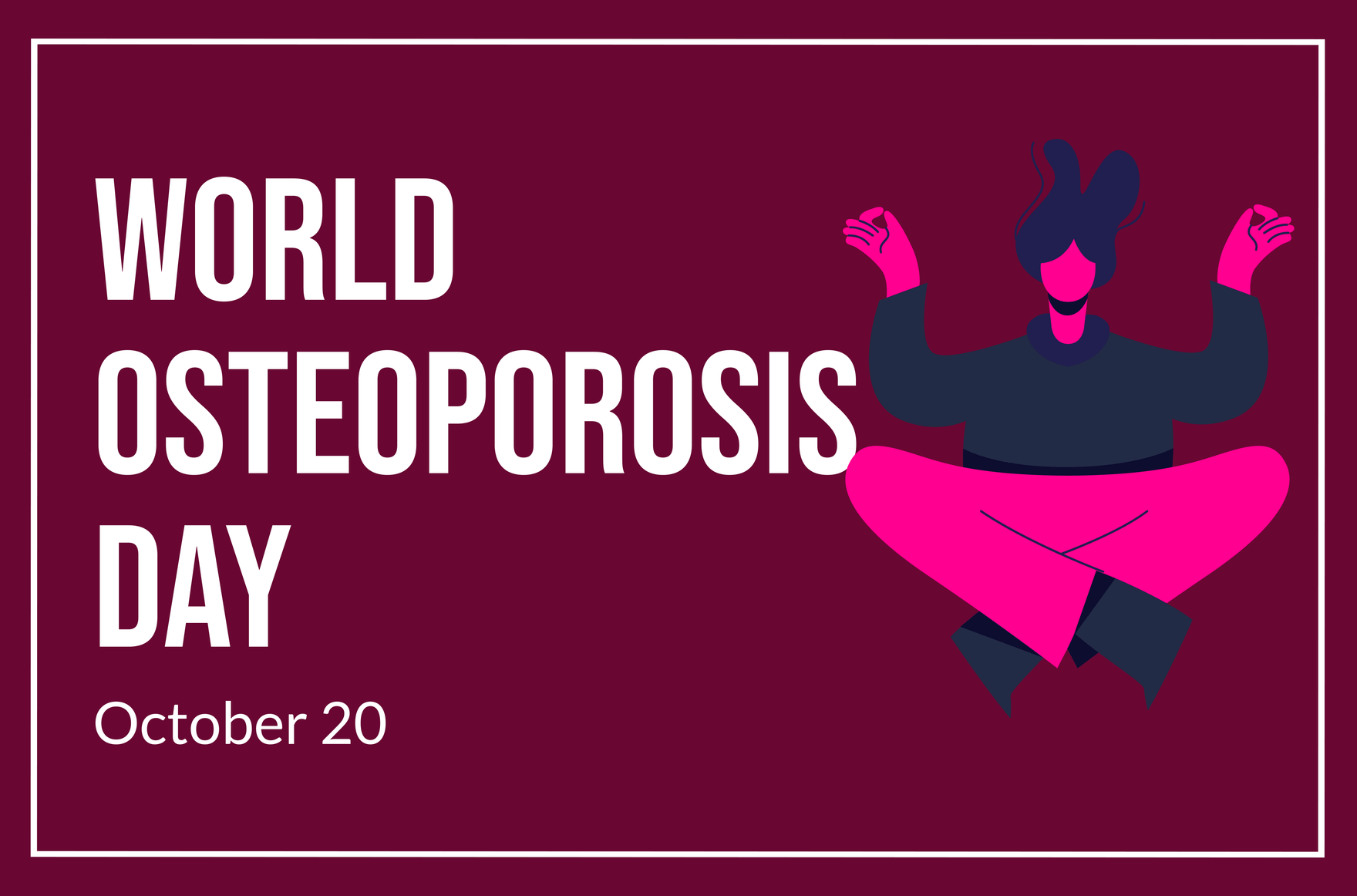 World Osteoporosis Day Banner in Illustrator, PSD, EPS, SVG, JPG, PNG