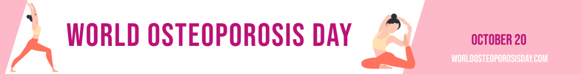 World Osteoporosis Day Website Banner Template