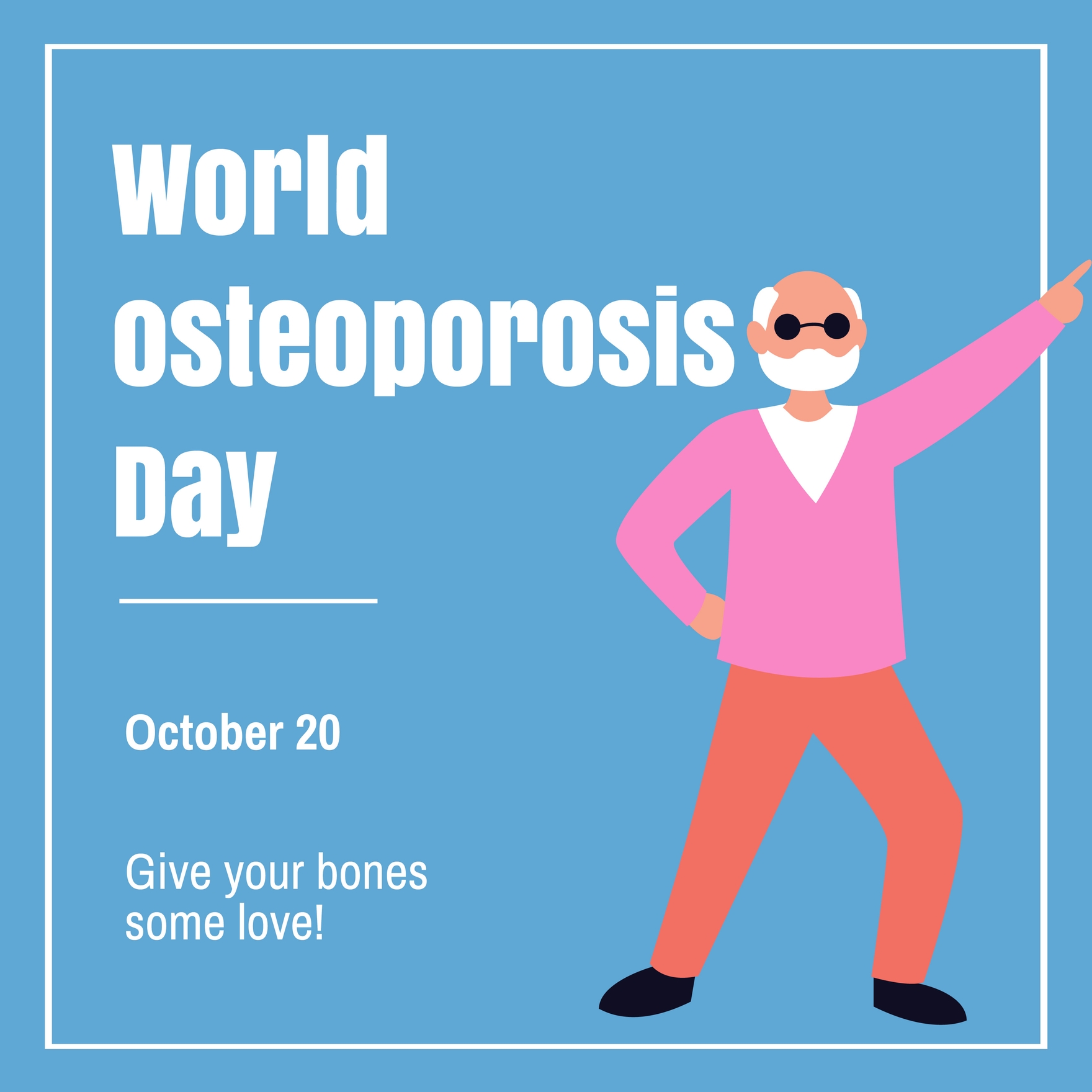 World Osteoporosis Day FB Post in Illustrator, PSD, EPS, SVG, JPG, PNG