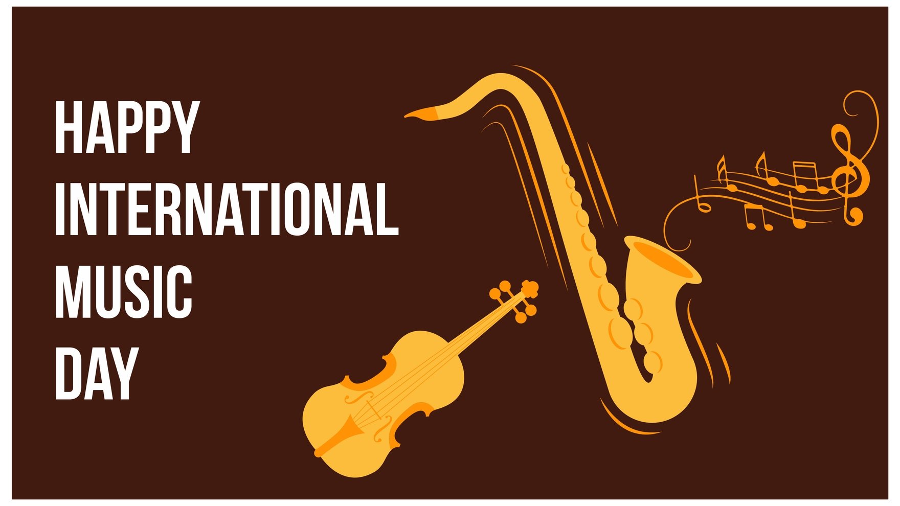 Free Happy International Music Day Background