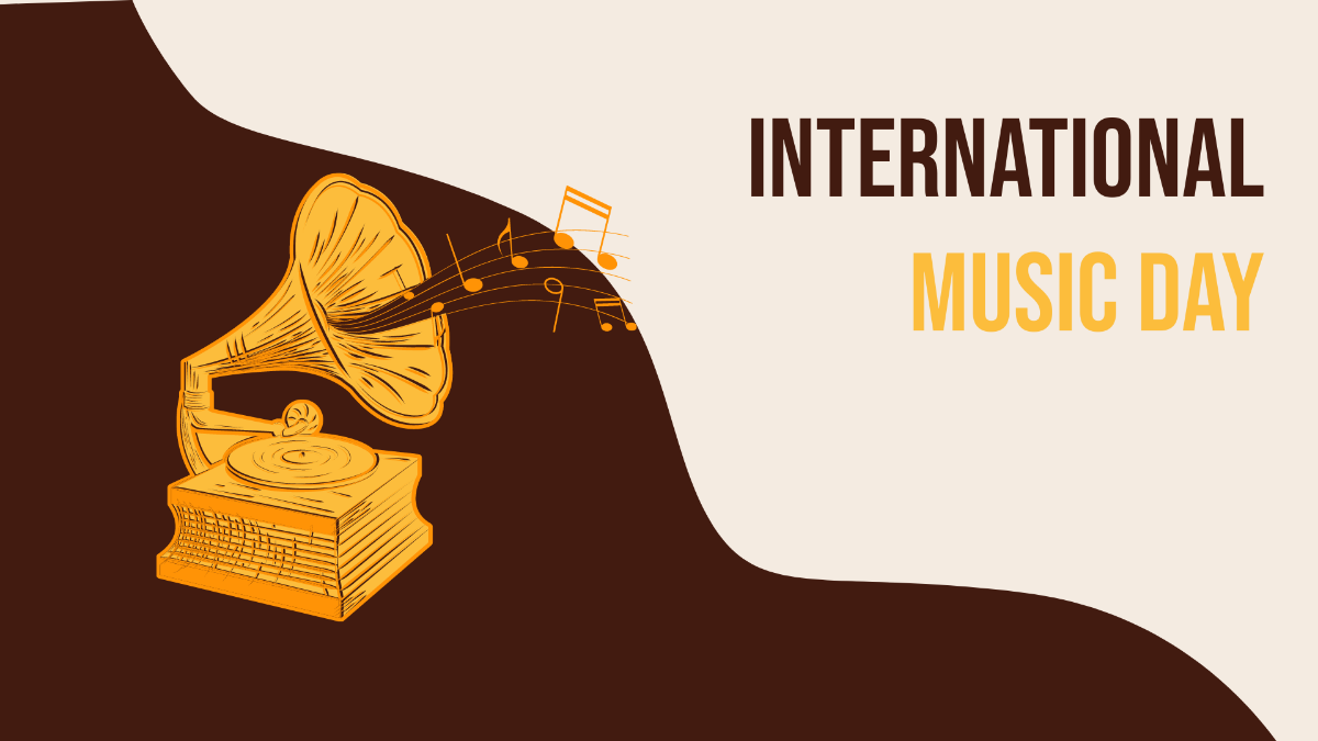 High Resolution International Music Day Background Template