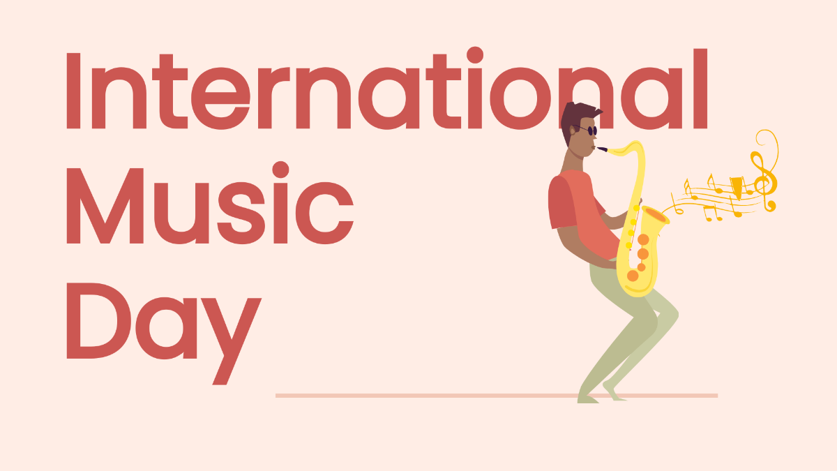 International Music Day Design Background Template