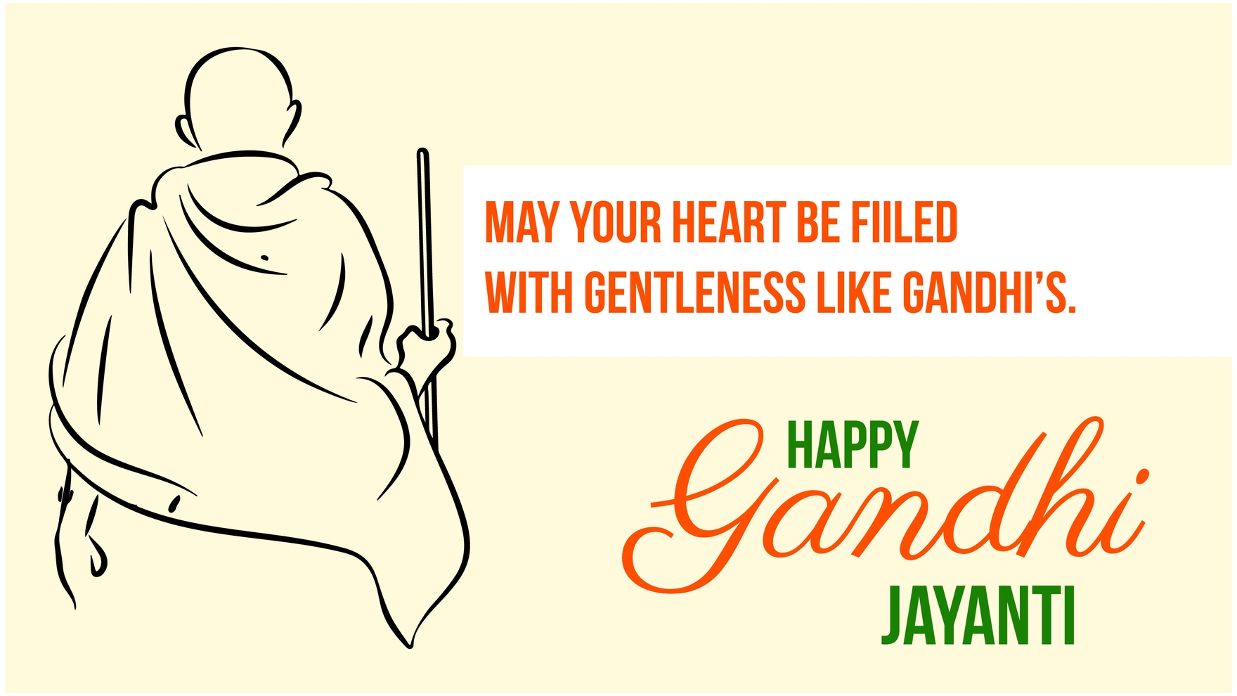 Gandhi Jayanti Cartoon Background - EPS, Illustrator, JPG, PSD, PNG, PDF,  SVG 