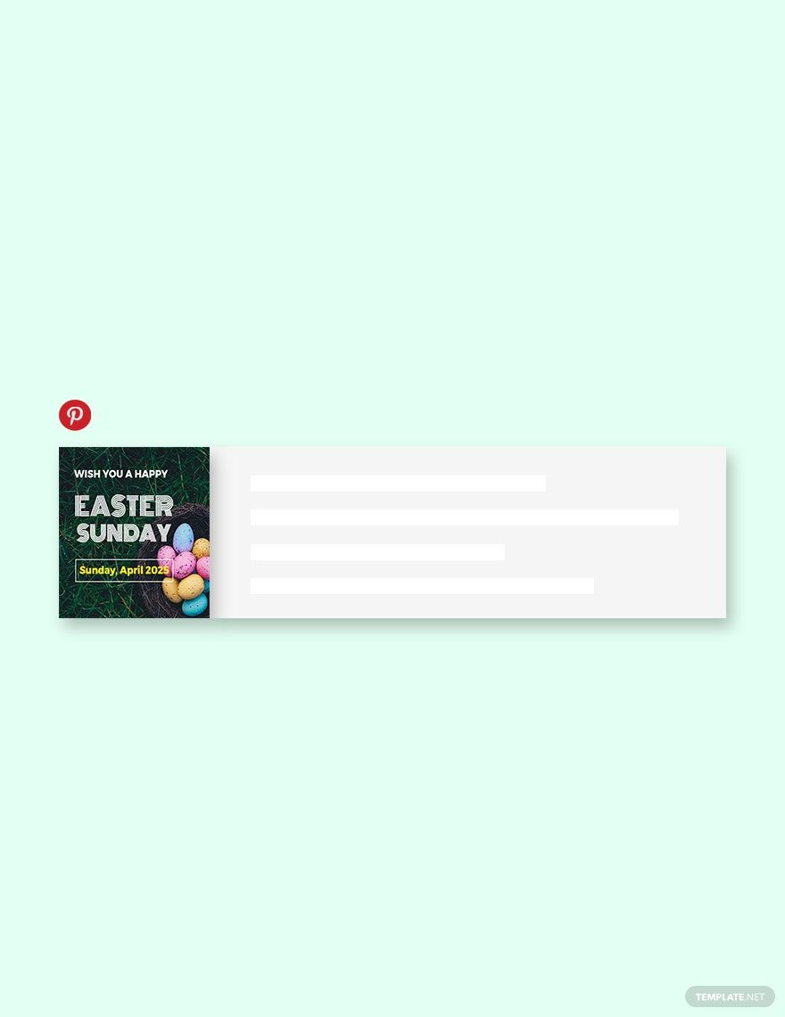 Free Easter Sunday Pinterest Board Cover Template