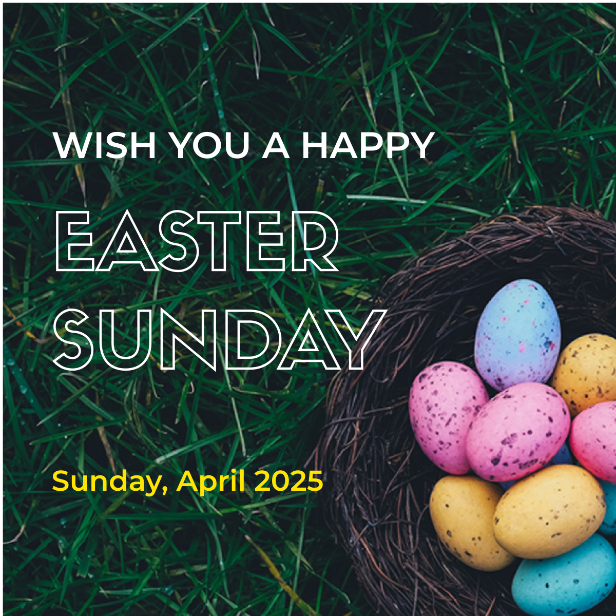 Easter Sunday Pinterest Board Cover Template