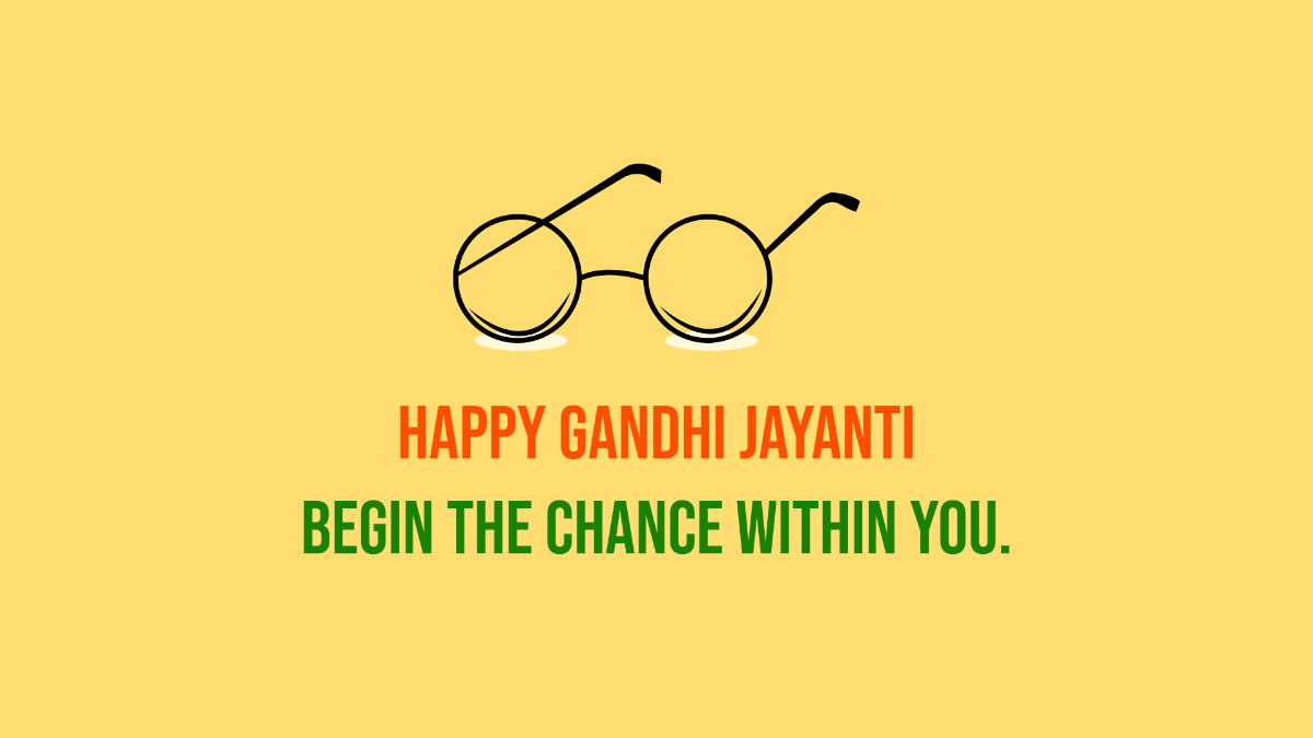Gandhi Jayanti Flyer Background Template