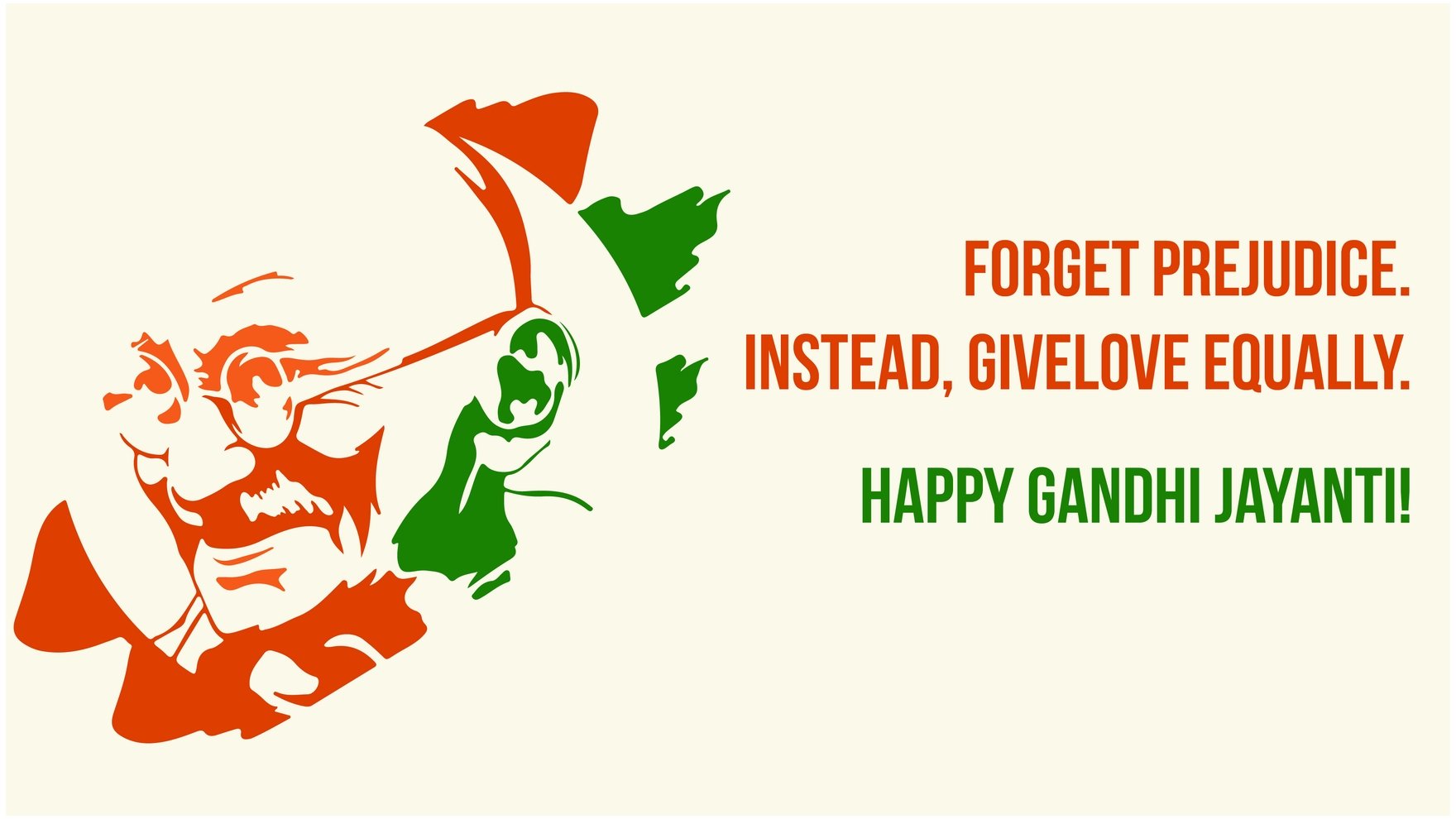 Gandhi Jayanti Greeting Card Background