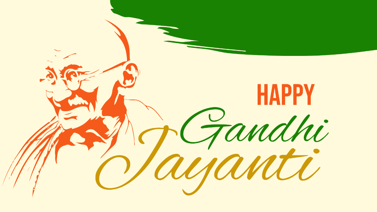 Free Gandhi Jayanti Background Template