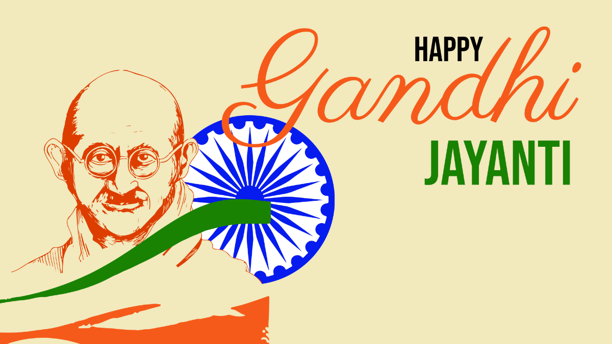 Free High Resolution Gandhi Jayanti Background Template