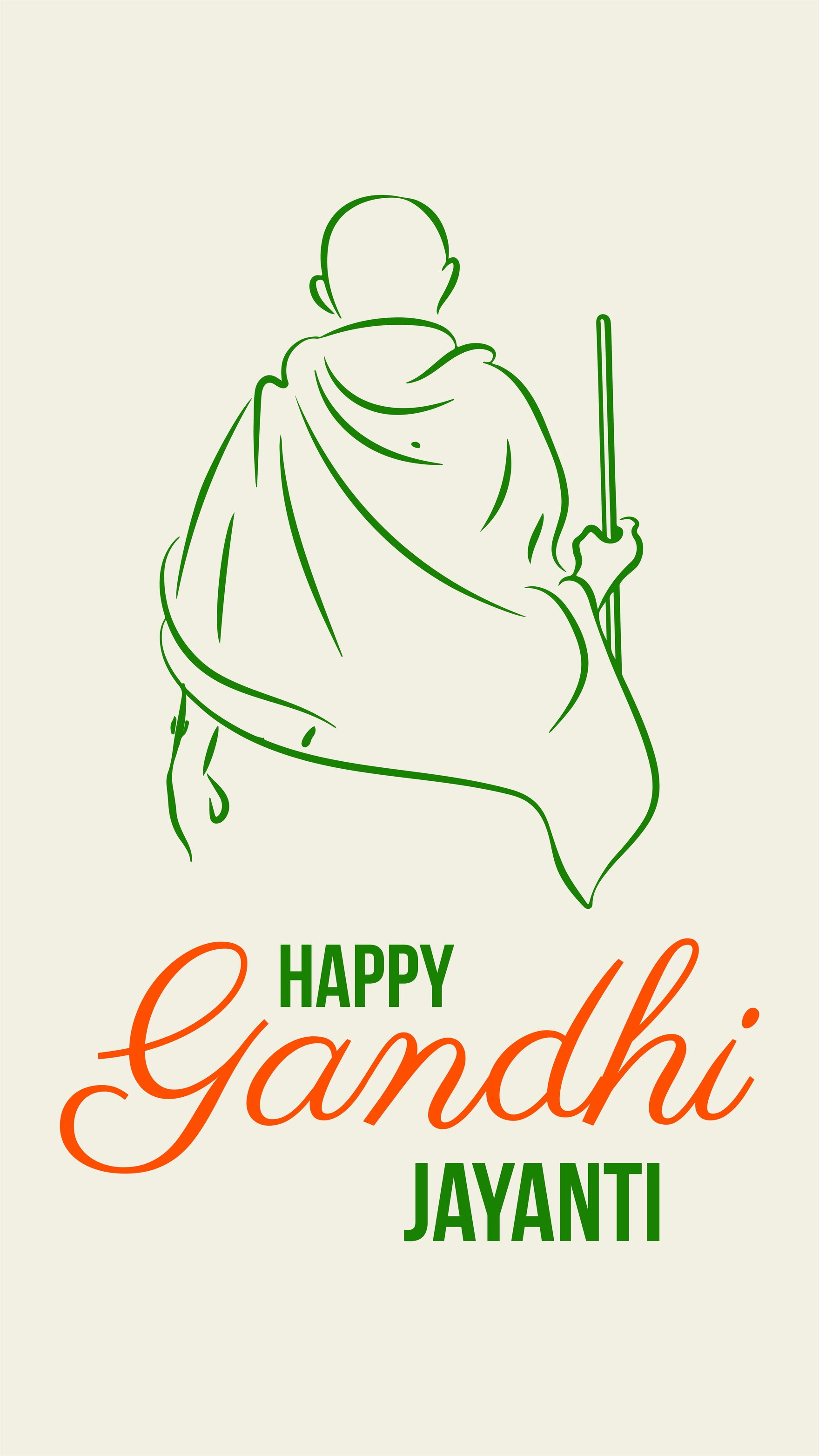 Free Gandhi Jayanti iPhone Background