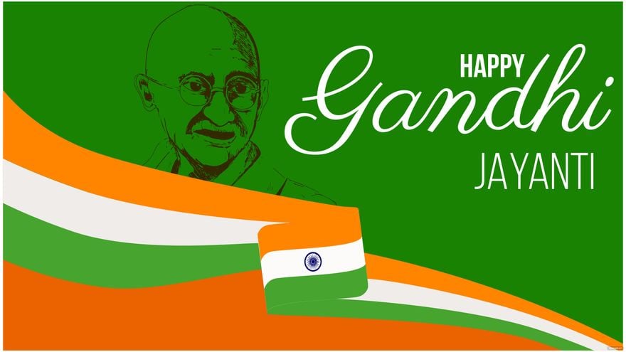Free Gandhi Jayanti Wallpaper Background in PDF, Illustrator, PSD, EPS, SVG, JPG, PNG