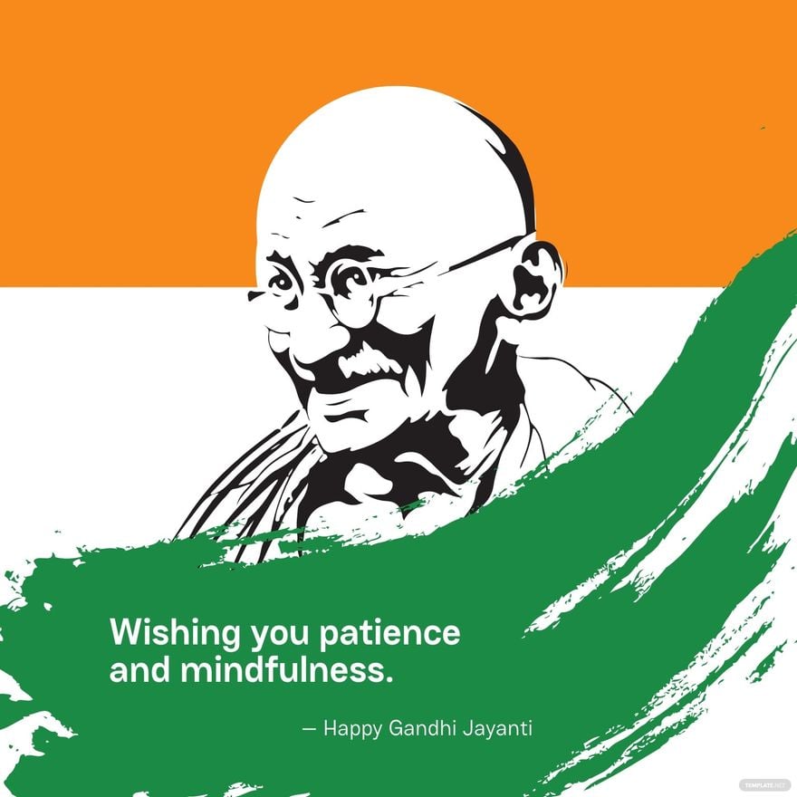 Gandhi Jayanti Wishes Vector