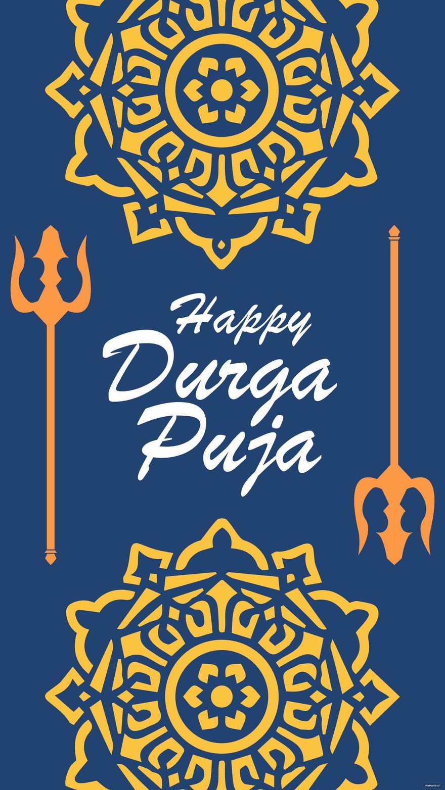 Durga Puja iPhone Background in PDF, Illustrator, PSD, EPS, SVG, JPG, PNG