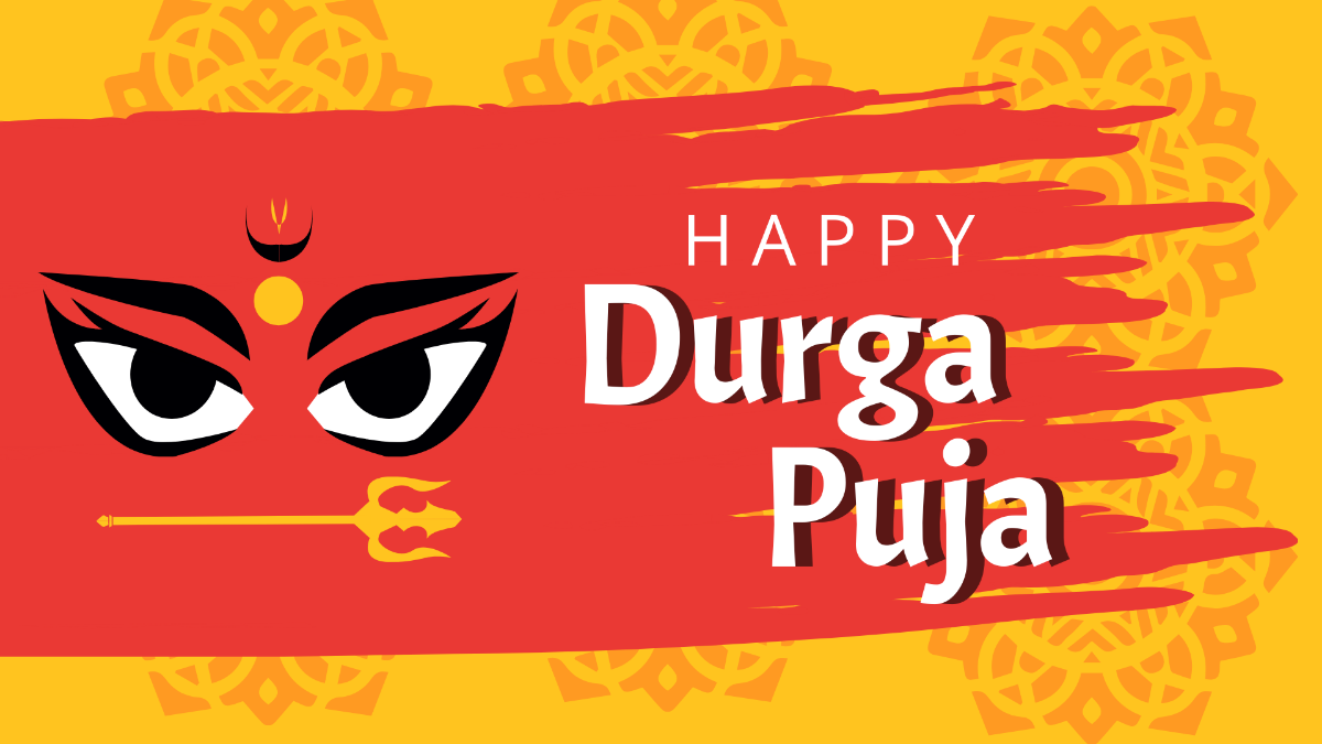 Durga Puja Wallpaper Background Template