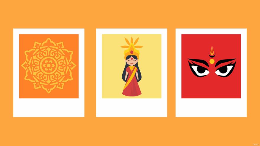 Durga Puja Banner Background - EPS, Illustrator, JPG, PSD, PNG, PDF, SVG |  