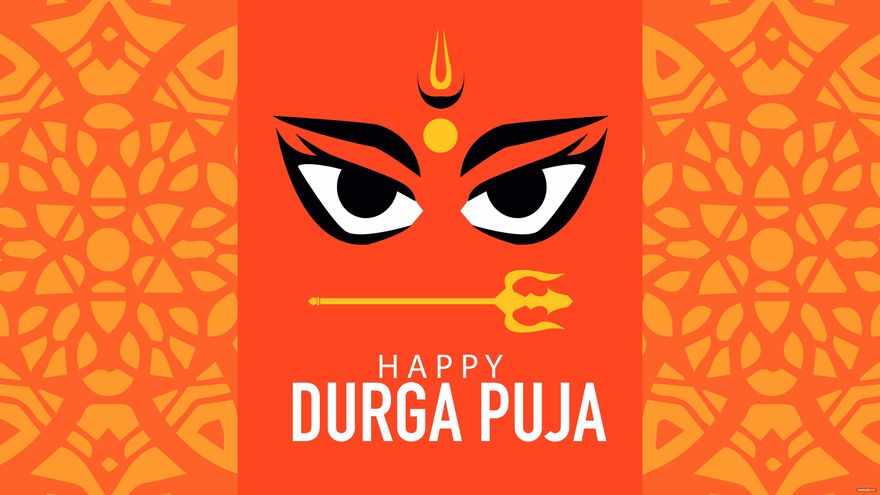 Free Durga Puja Design Background