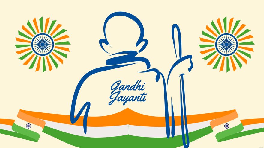 Gandhi Jayanti Day Background - EPS, Illustrator, JPG, PSD, PNG, PDF, SVG |  
