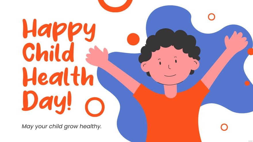 Free Child Health Day Greeting Card Background
