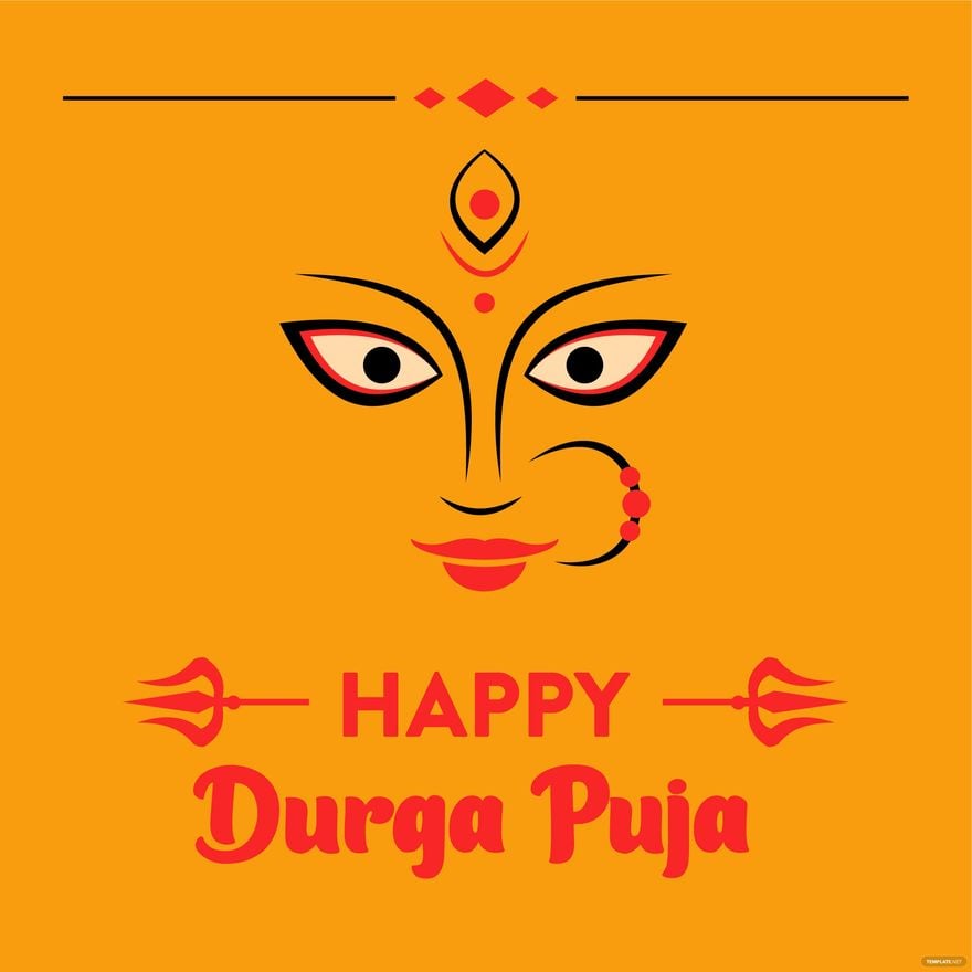 Free Durga Puja Vector in Illustrator, PSD, EPS, SVG, JPG, PNG