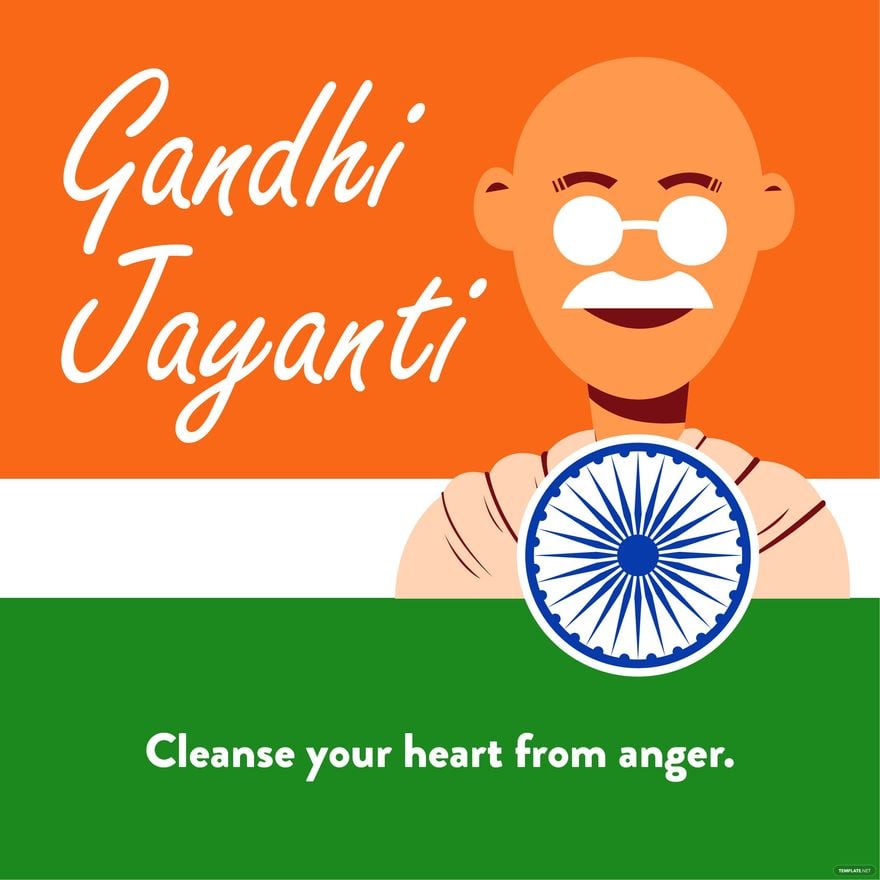 Free Gandhi Jayanti Poster Vector