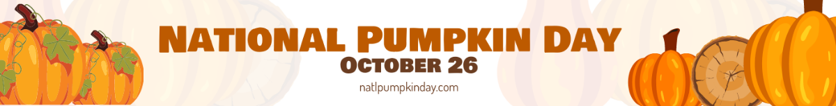 National Pumpkin Day Website Banner Template