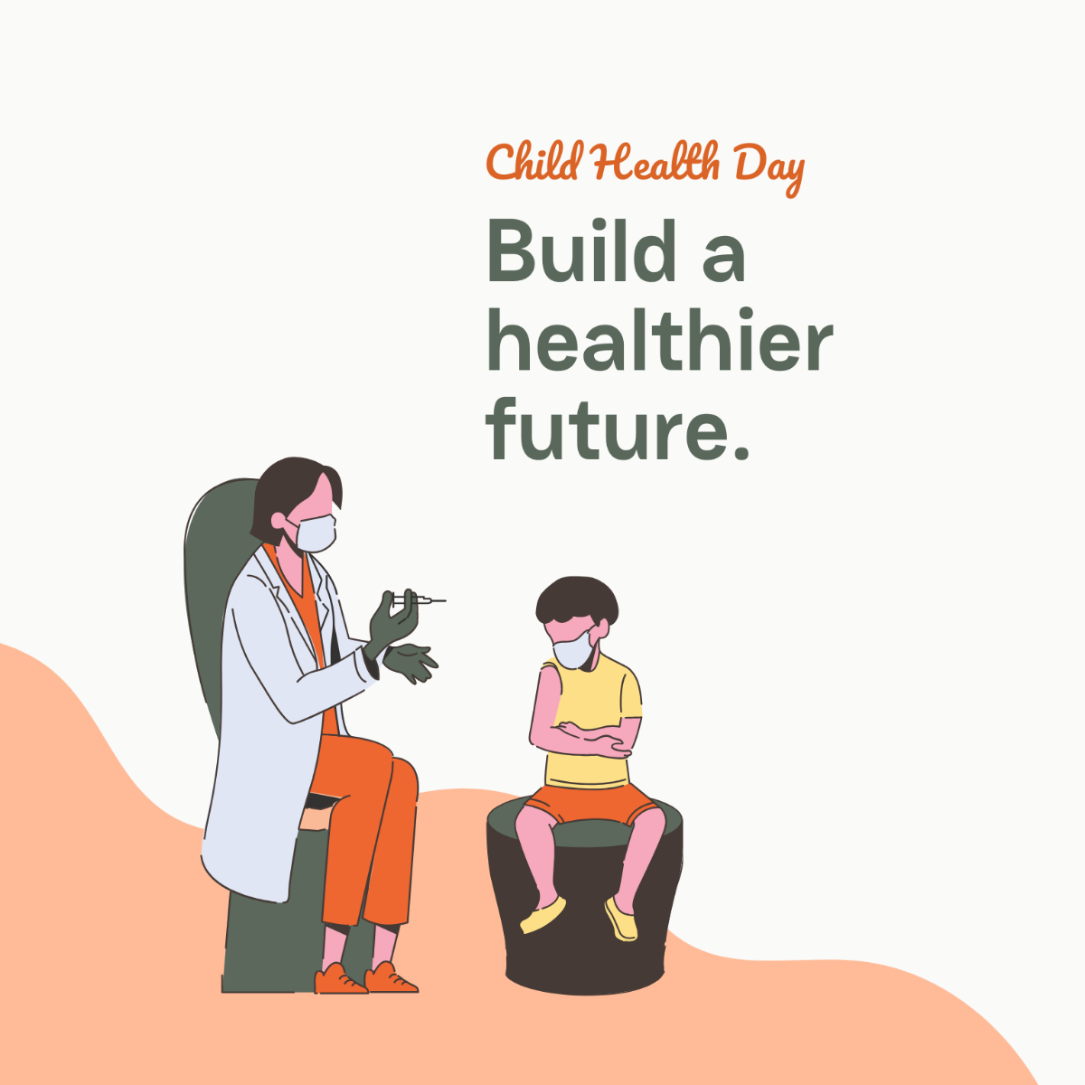 Free Child Health Day Flyer Vector Template