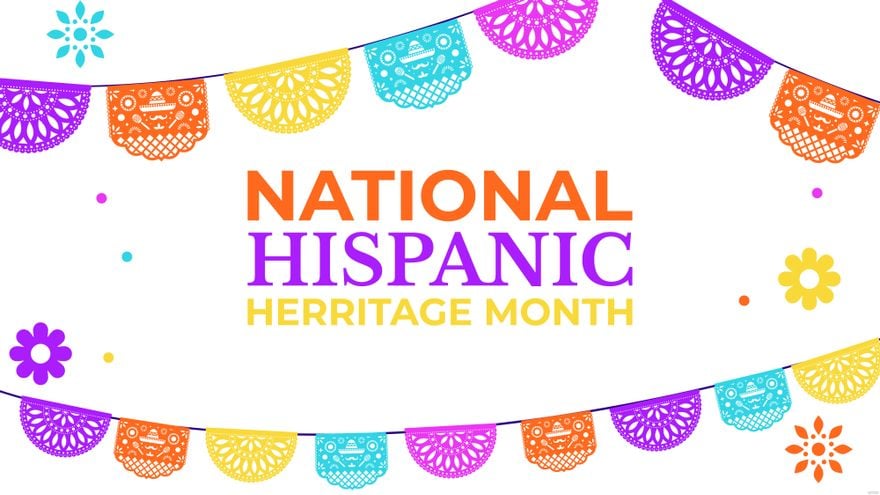 Happy National Hispanic Heritage Month Background