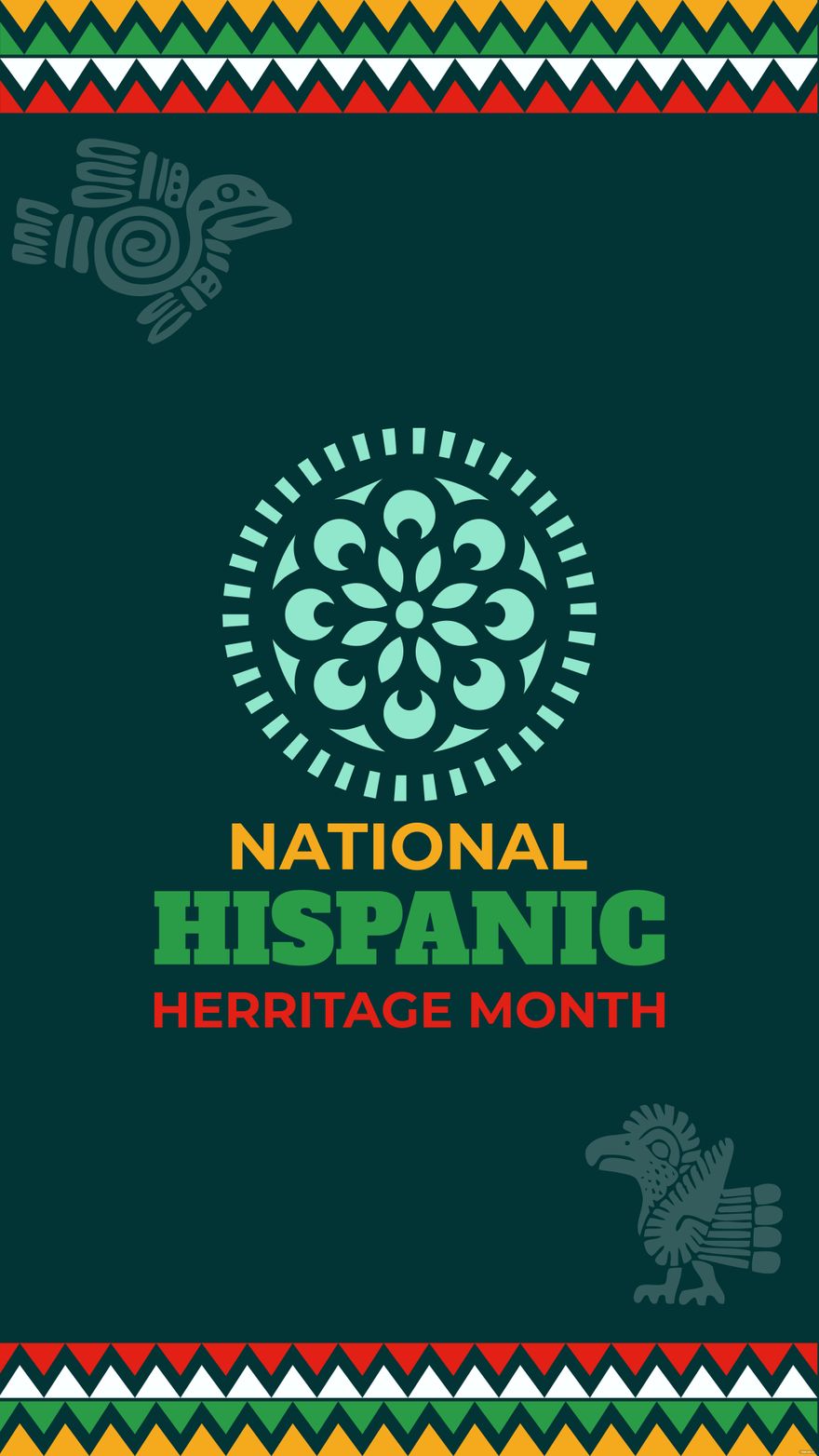 National Hispanic Heritage Month iPhone Background
