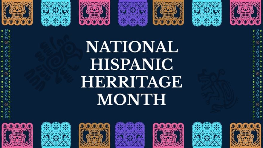 National Hispanic Heritage Month Banner Background