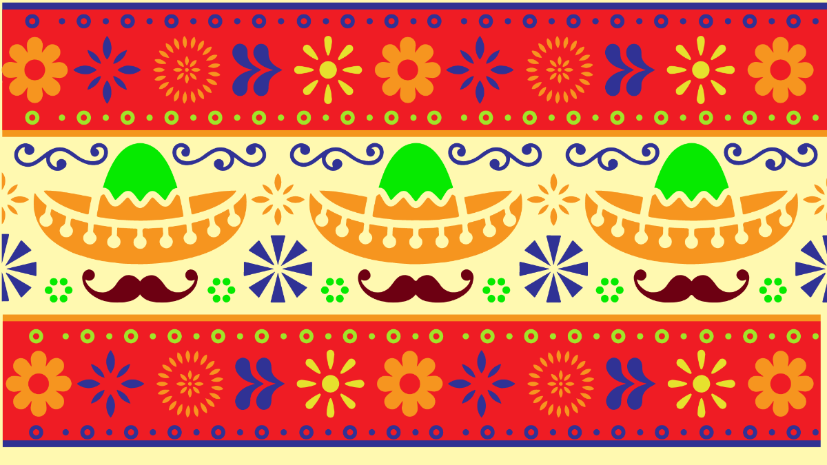 Free National Hispanic Heritage Month Design Background Template