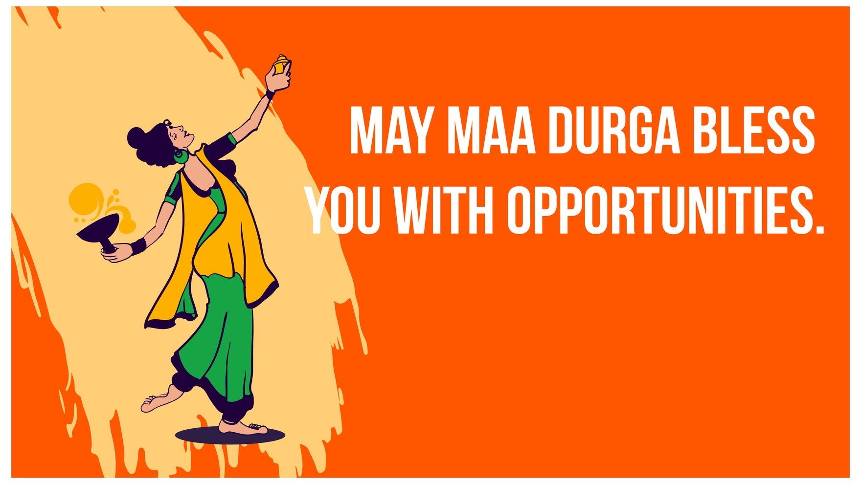 Free Durga Puja Wishes Background