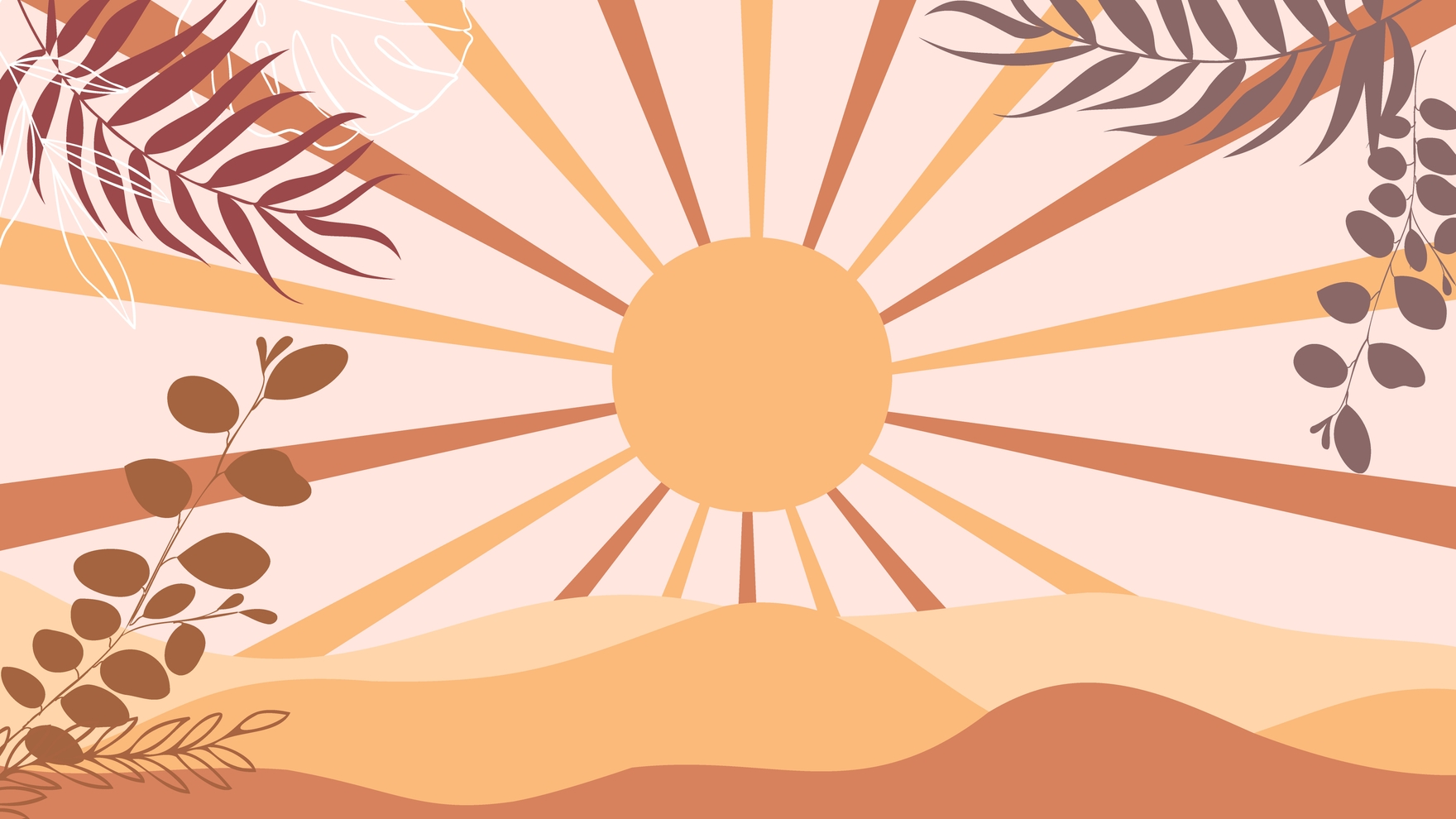 Boho Aesthetic Summer Desktop Wallpaper For A Chic Workspace Boho Aesthetic Summer Desktop Wallpaper For A Chic Workspace