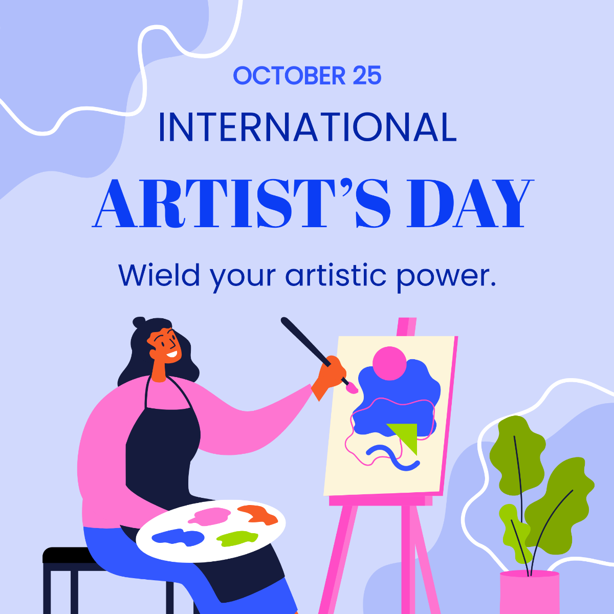 International Artist’s Day FB Post Template