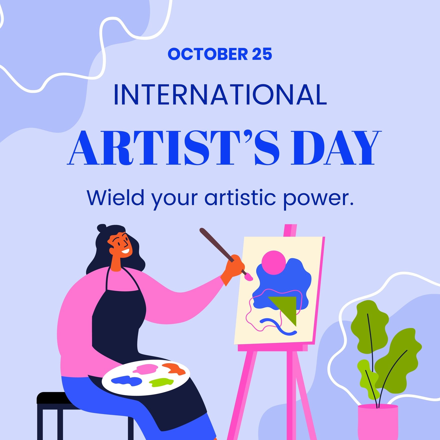 International Artist’s Day FB Post in PSD, Illustrator, SVG, JPG, EPS