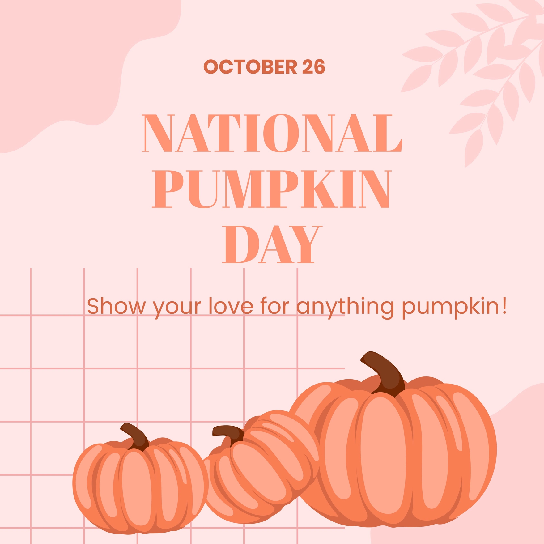 National Pumpkin Day Instagram Post