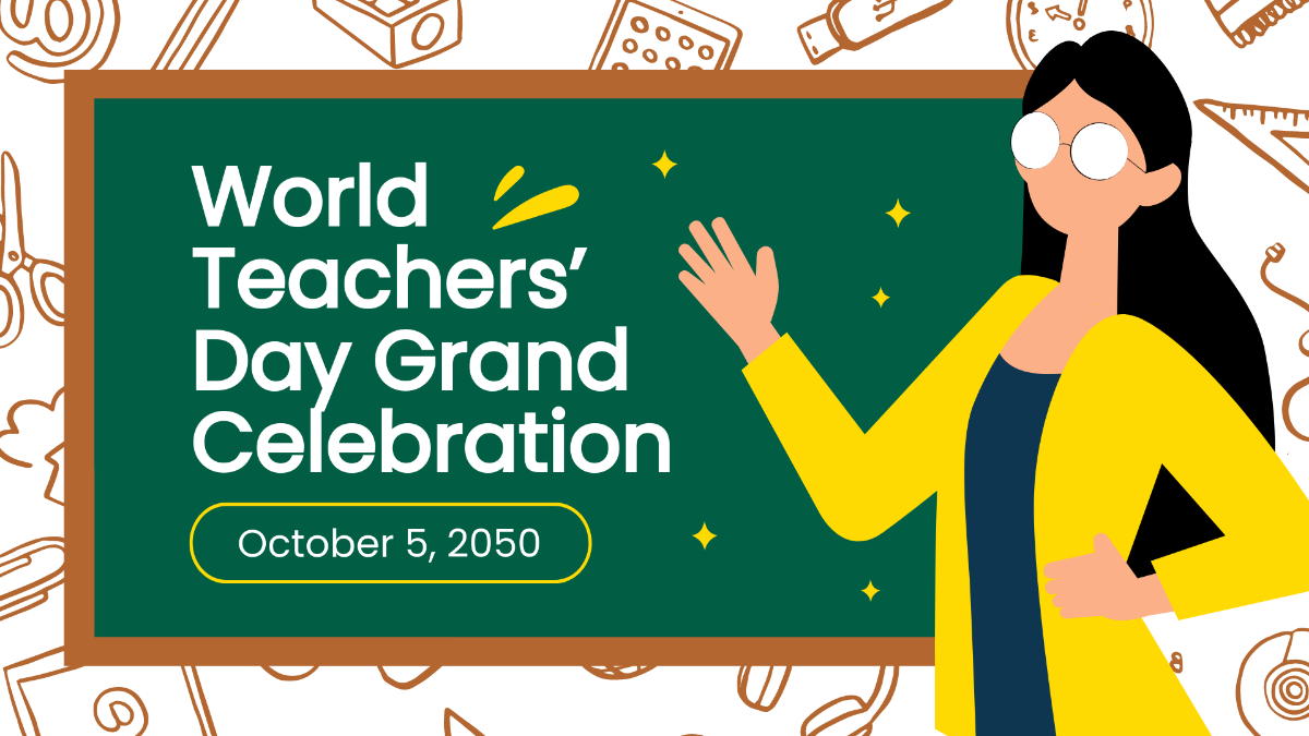 World Teachers’ Day Flyer Background Template