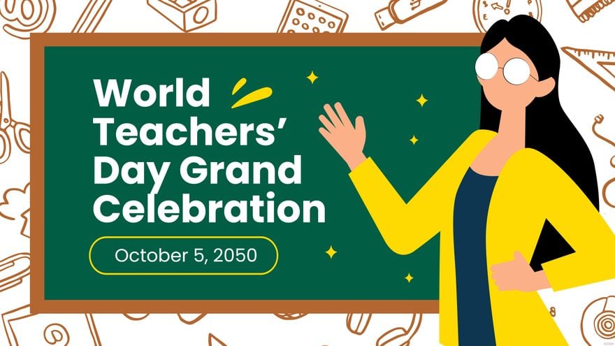 World Teachers’ Day Flyer Background