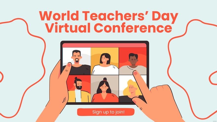 World Teachers’ Day Invitation Background