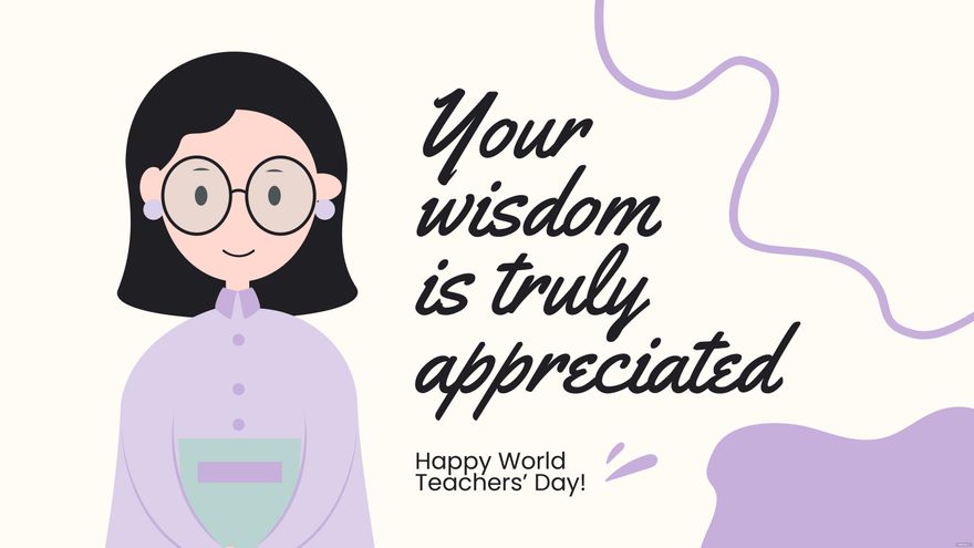 World Teachers’ Day Greeting Card Background