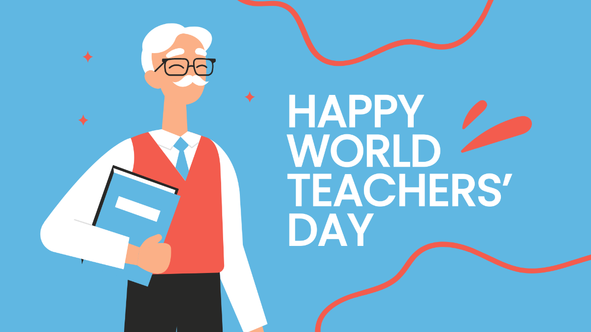 Happy World Teachers’ Day Background Template