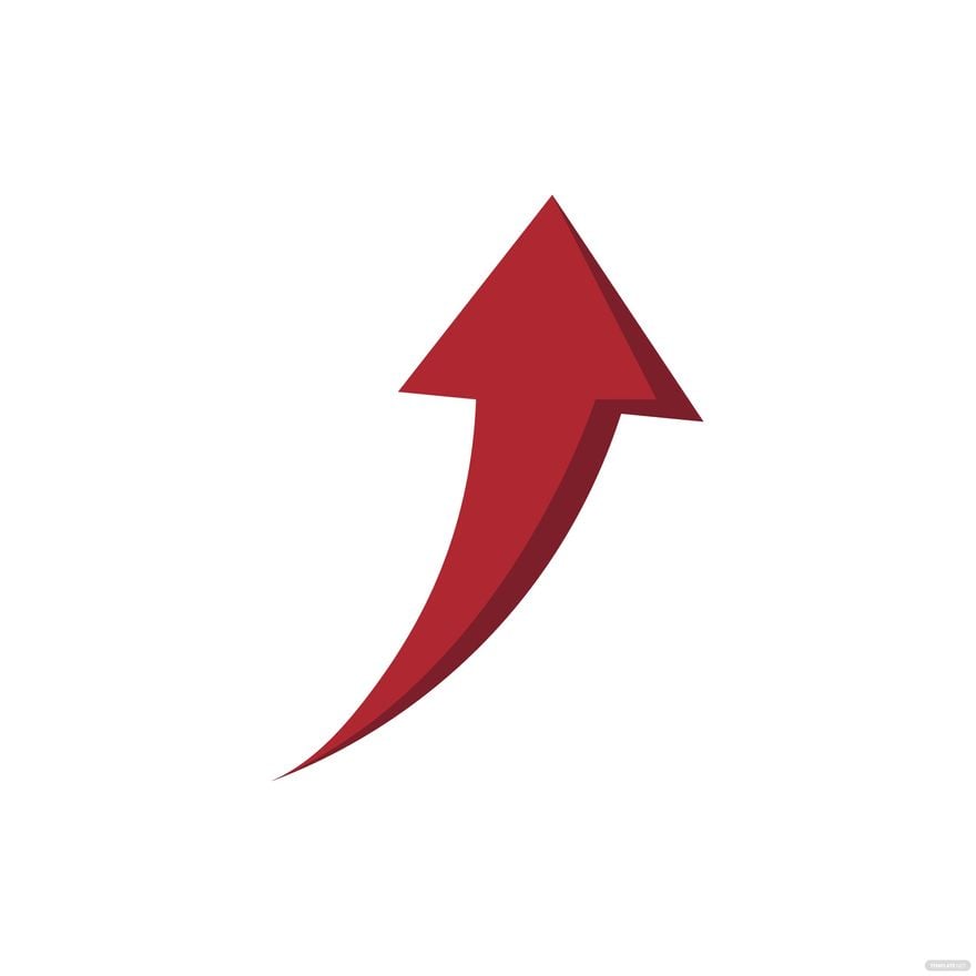 Curved Red Arrow Clipart
