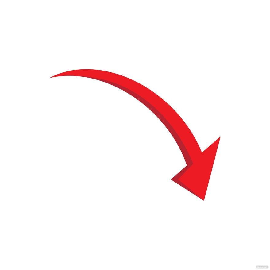 Red Arrow Down Clipart