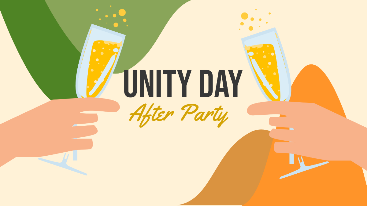 Unity Day Invitation Background Template