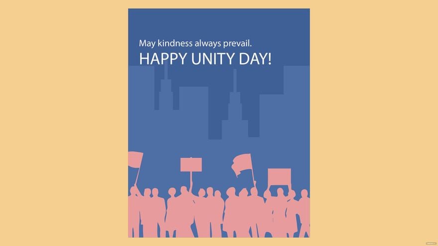 Free Unity Day Greeting Card Background