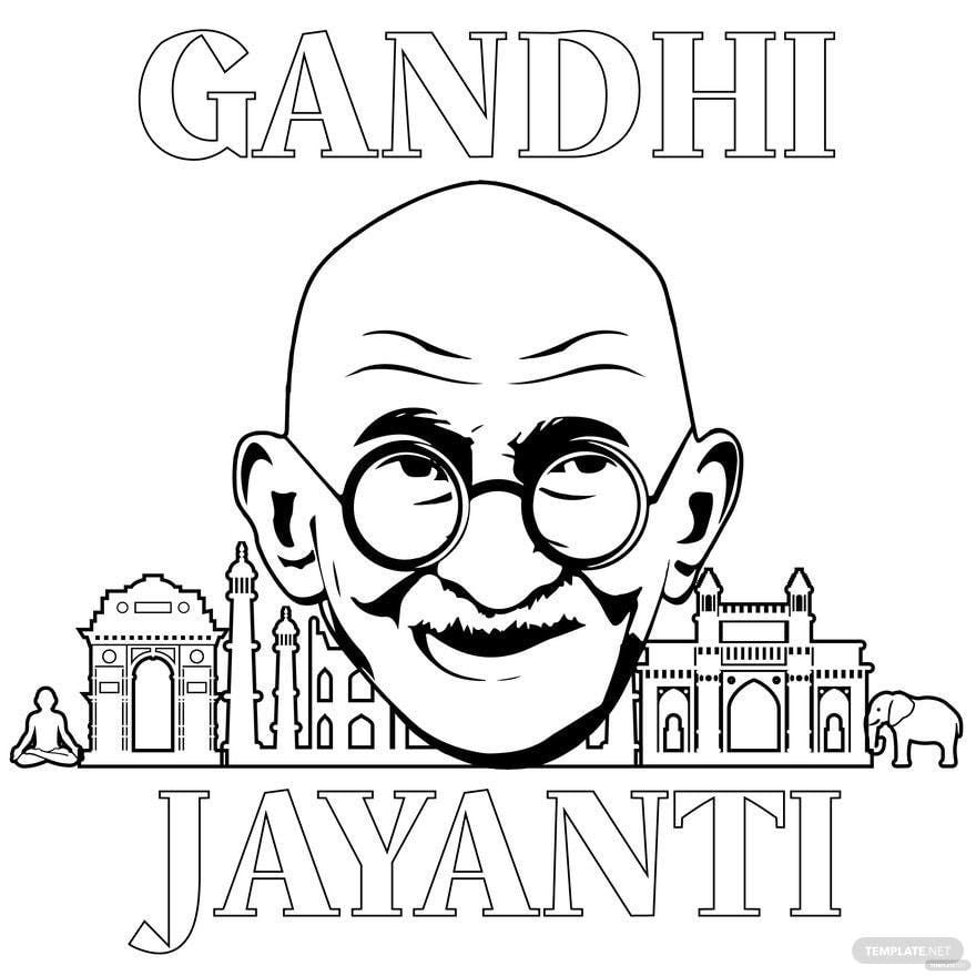 Gandhi Jayanti poster | 2 October-saigonsouth.com.vn