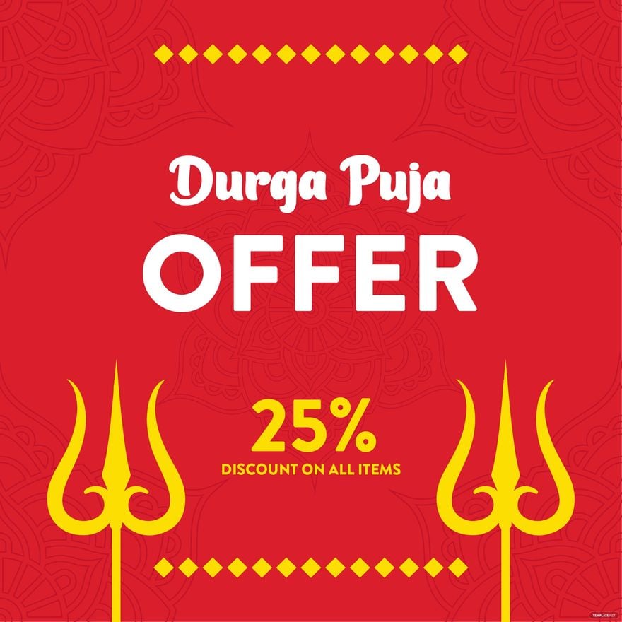 Durga Puja Offer Poster
