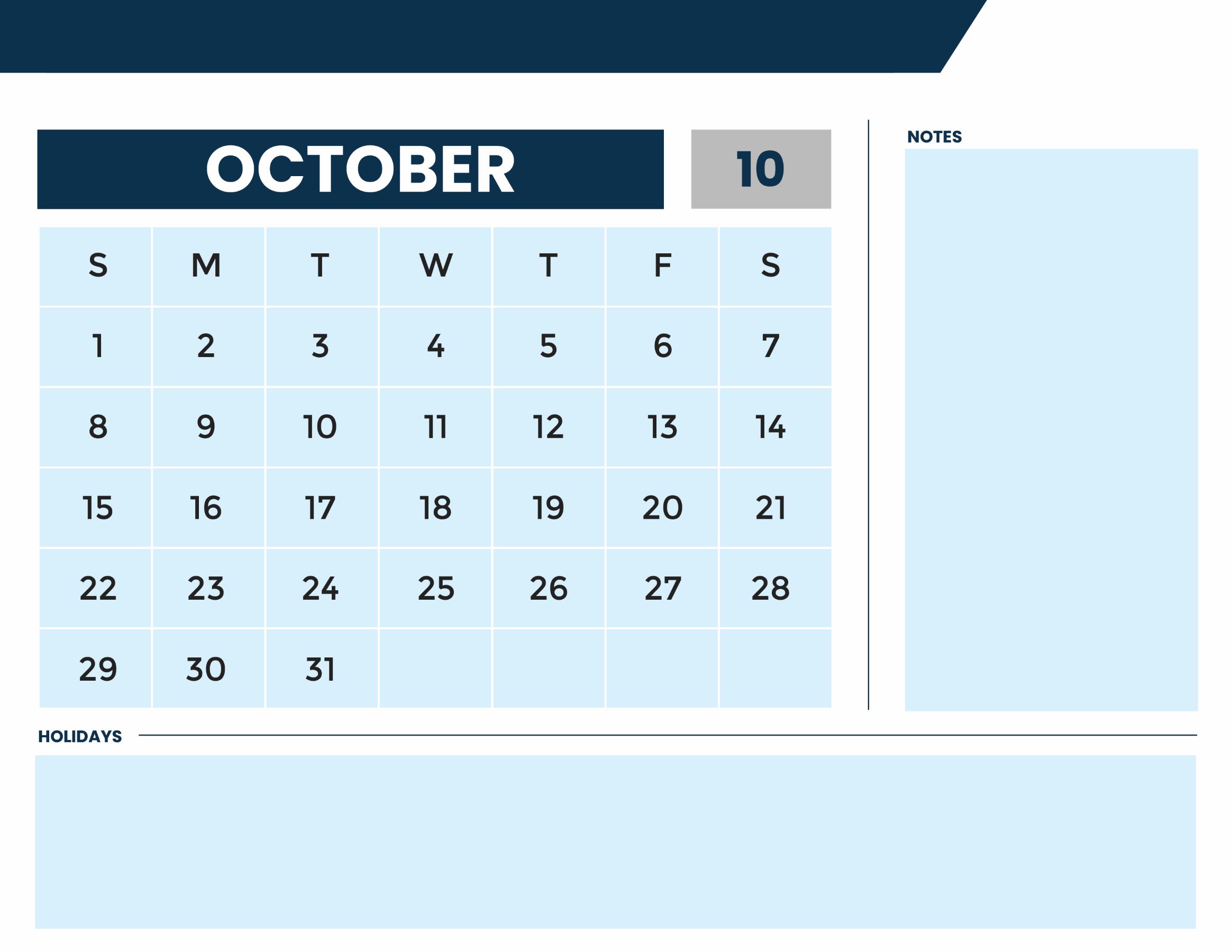 Free Printable Year 2023 Monthly Calendar Template to Edit Online