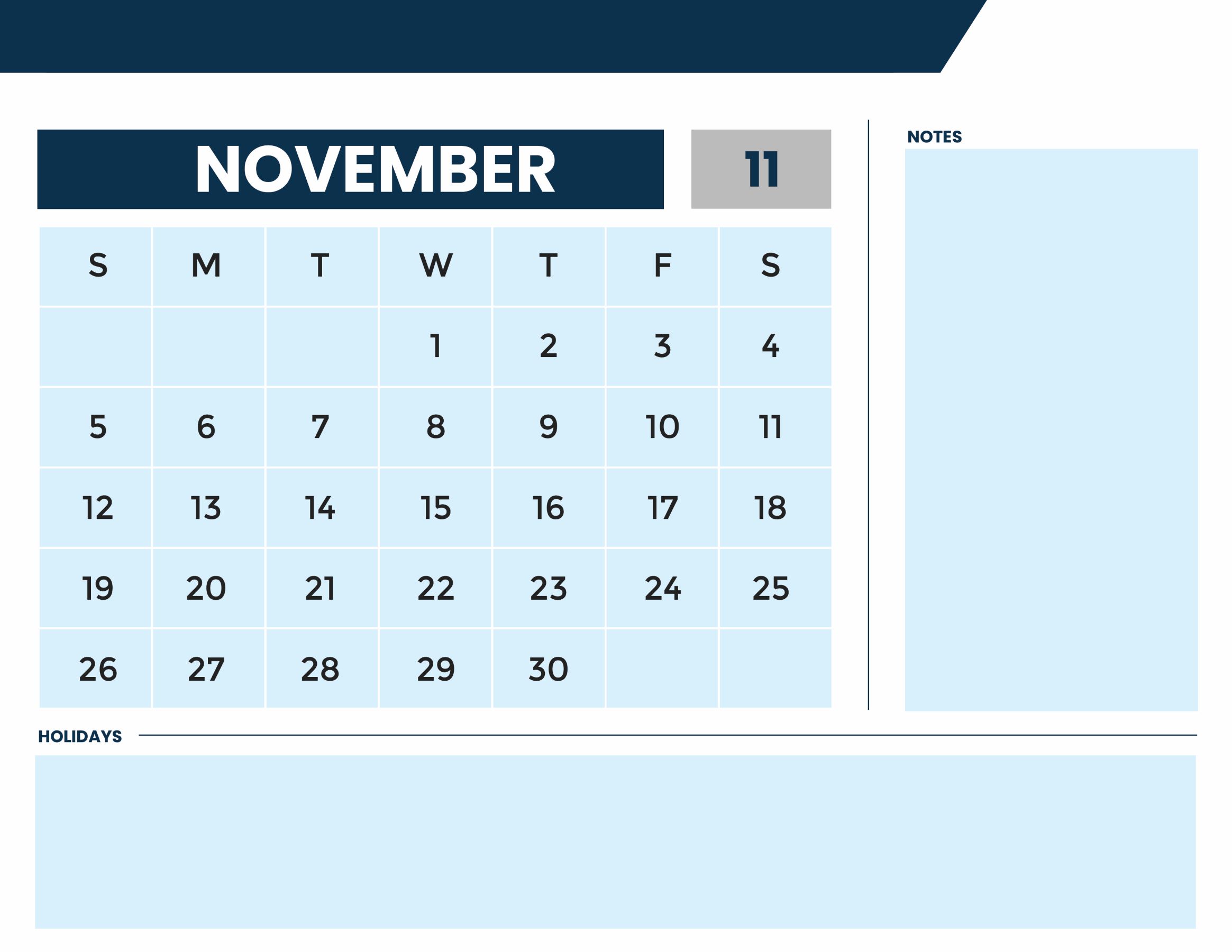 Free Printable Year 2023 Monthly Calendar Template to Edit Online